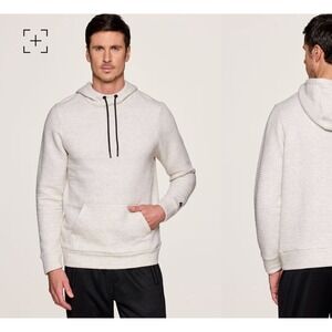 RBX‎ Active Hoodie Mens Small Gray Ribbed Textured CRM861B Athleisure New